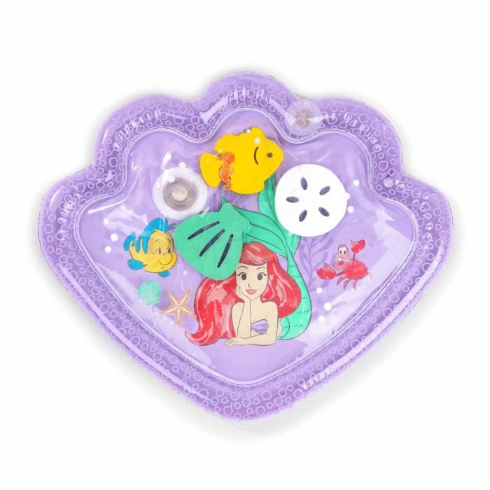 Disney Baby -ArieL- Tappetino Per L'acqua Per Neonati, Gioco Sensoriale E Di Sviluppo, Gonfiabile, Facile Da Pulire, Pieghevole, Giocattolo Dalla Nas