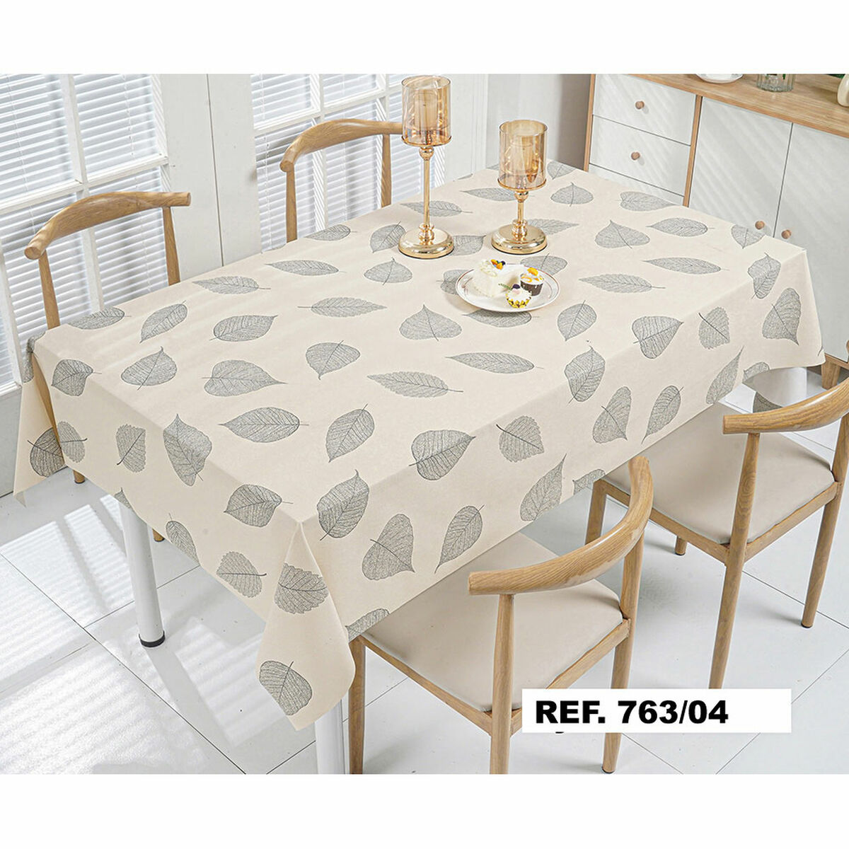 Rotolo Di Tovaglia Productos Gol Hoja Silver 140 Cm X 20 M