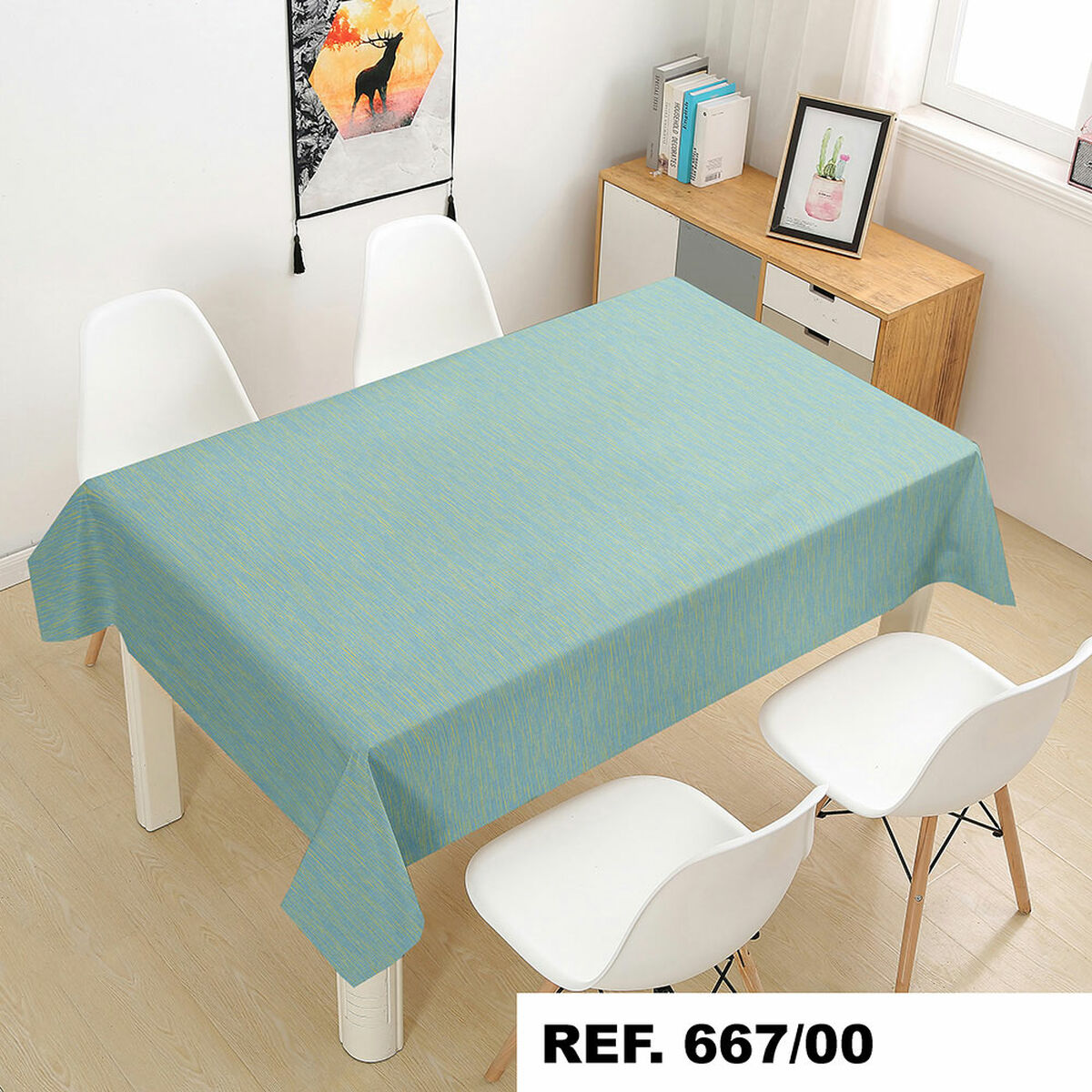 Rotolo Di Tovaglia Productos Gol Marbled Gold Azzurro 140 Cm X 20 M