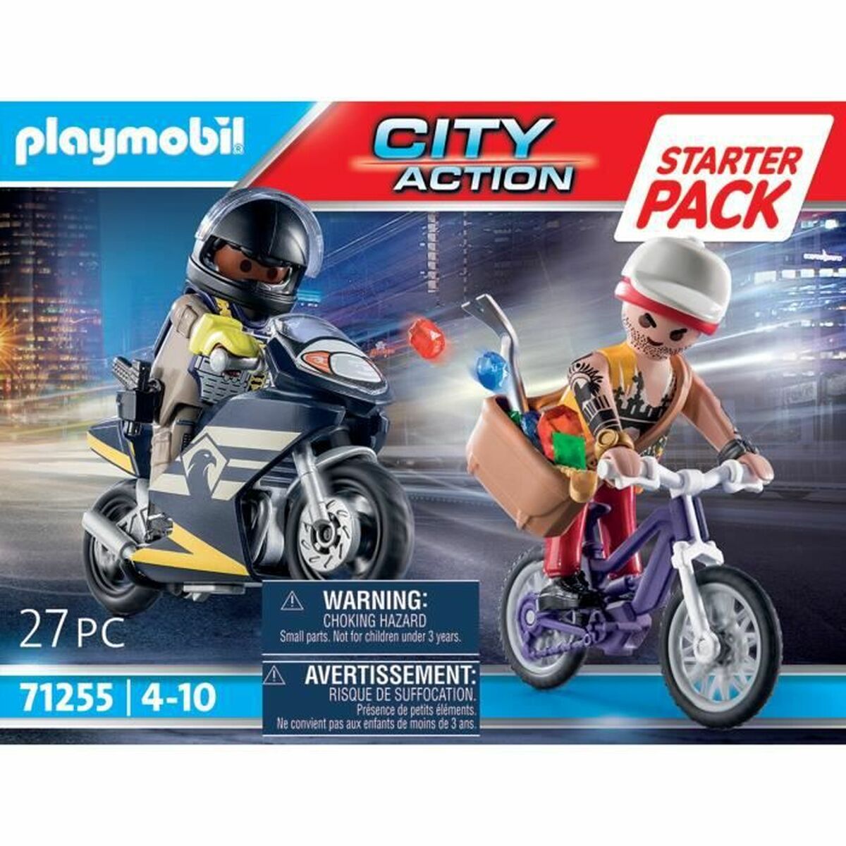 Playset Di Veicoli Playmobil City Action - Agent And Thief 71255 27 Pezzi - Image 4