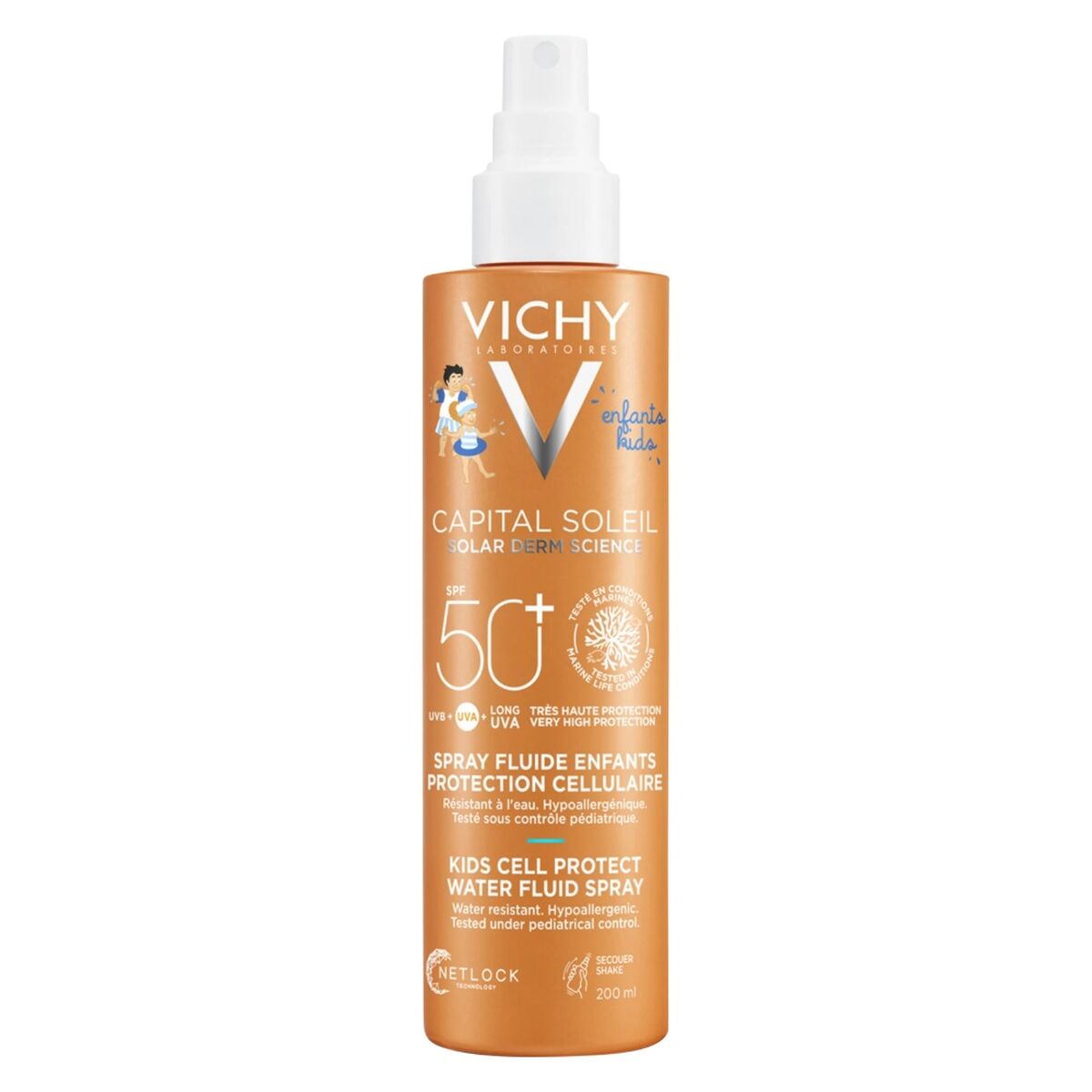 Spray Solare Per Bambini Vichy Cell Protect Spf 50+ 200 Ml 4 Pezzi