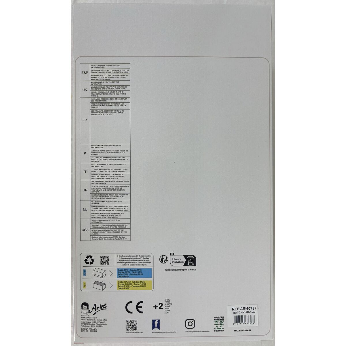 Baby Doll Arias Elgance 30 cm - Image 5