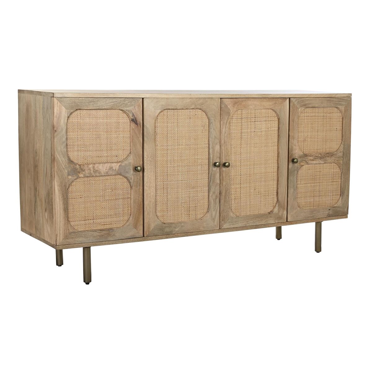 Credenza Dkd Home Decor Legno Legno Di Mango Marrone Naturale 150 X 40 X 76 cm