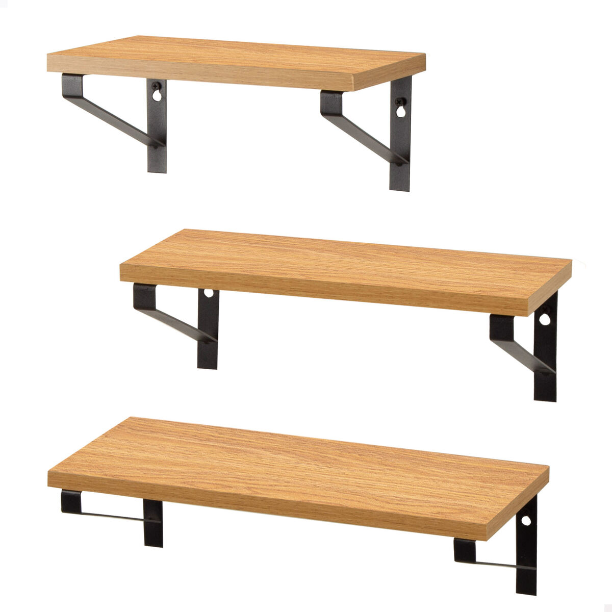 Appendiabiti Max Home Ferro Legno Mdf (4 Unità)