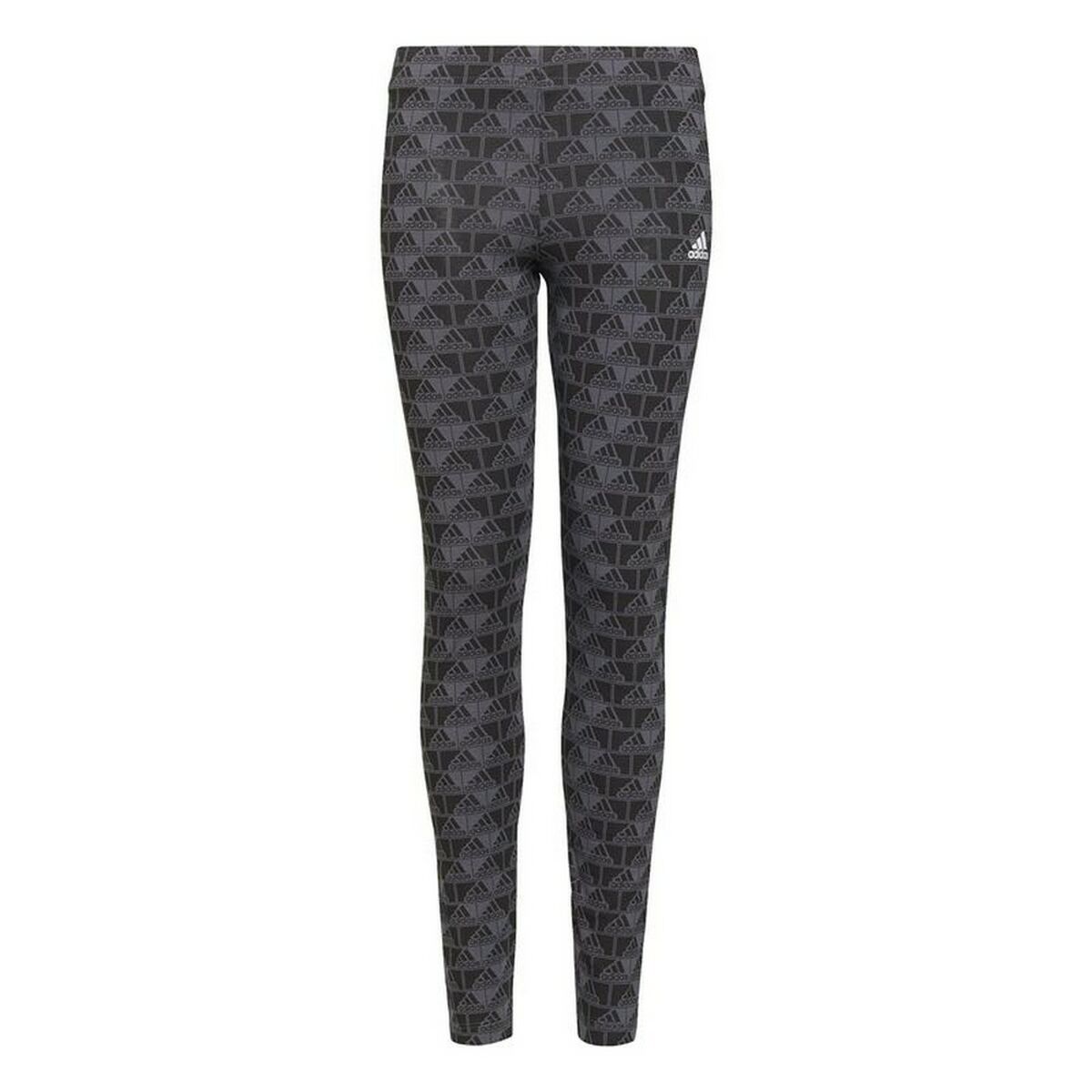 Leggings Sportivo Da Donna Adidas Essentials Logo Grigio Taglia:14-15 Anni