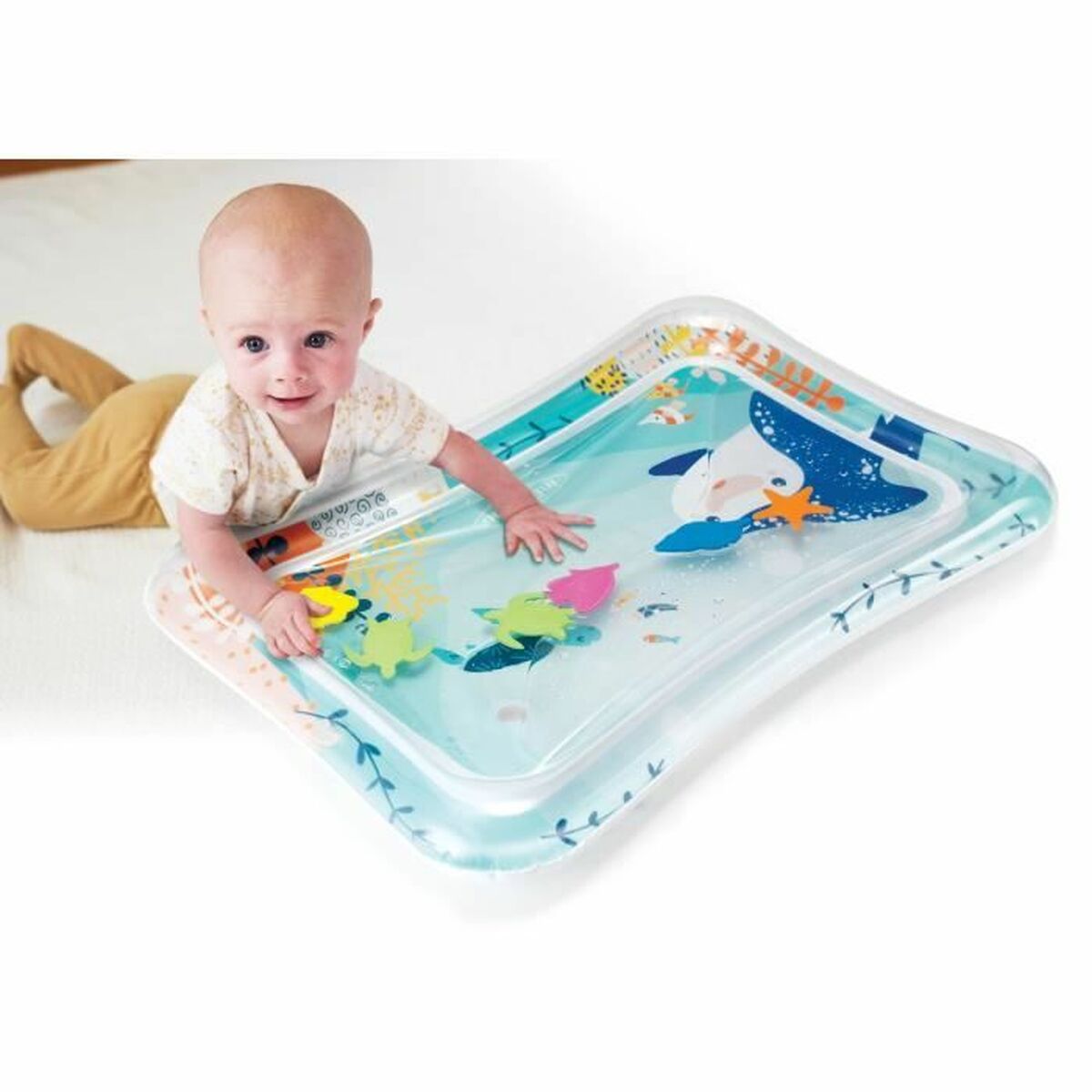 Tappeto Da Gioco Gonfiabile Con Acqua Per Bambini Infantino Multicolore Oceano - Image 3