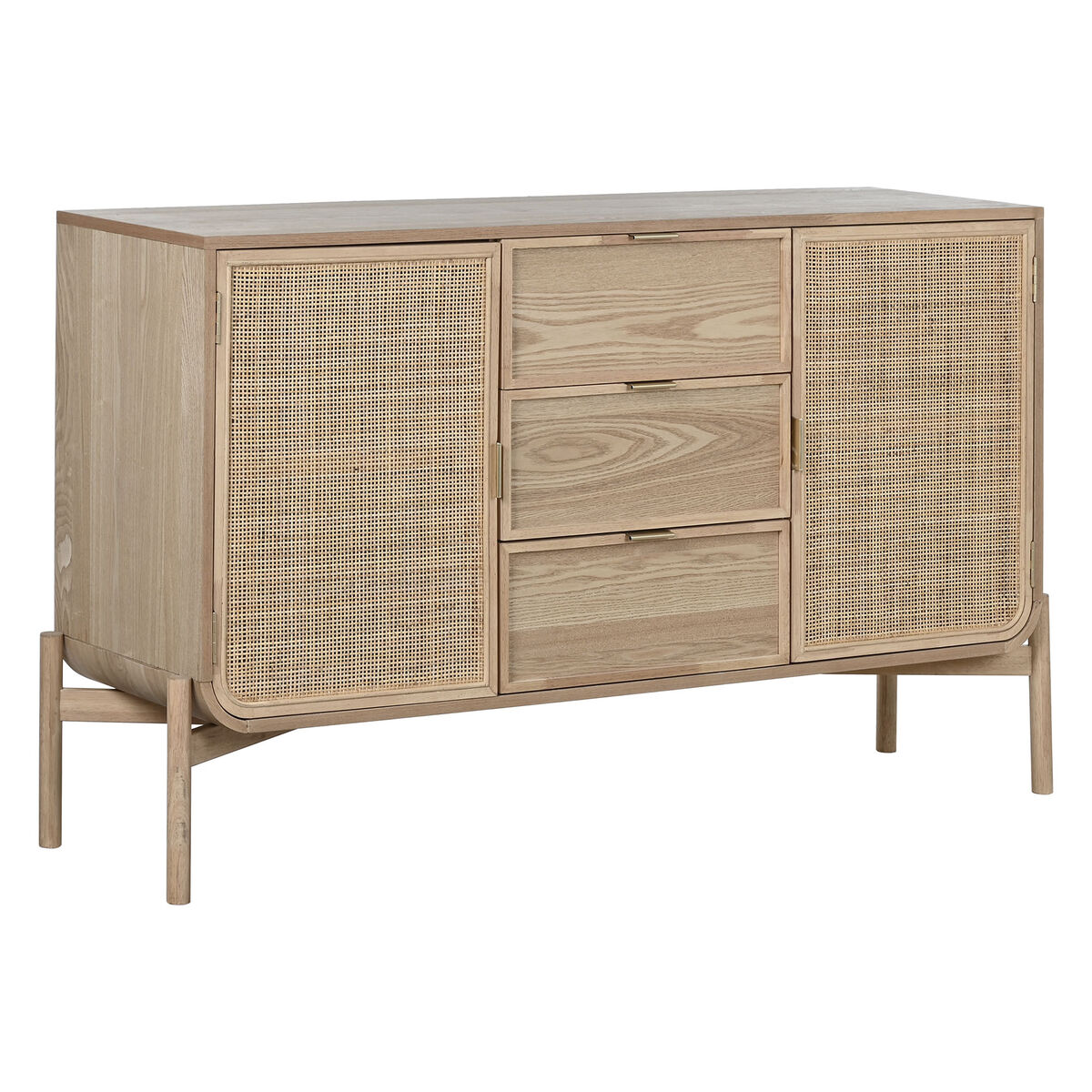 Credenza Home Esprit Rattan Abete 136 X 38 X 80 cm