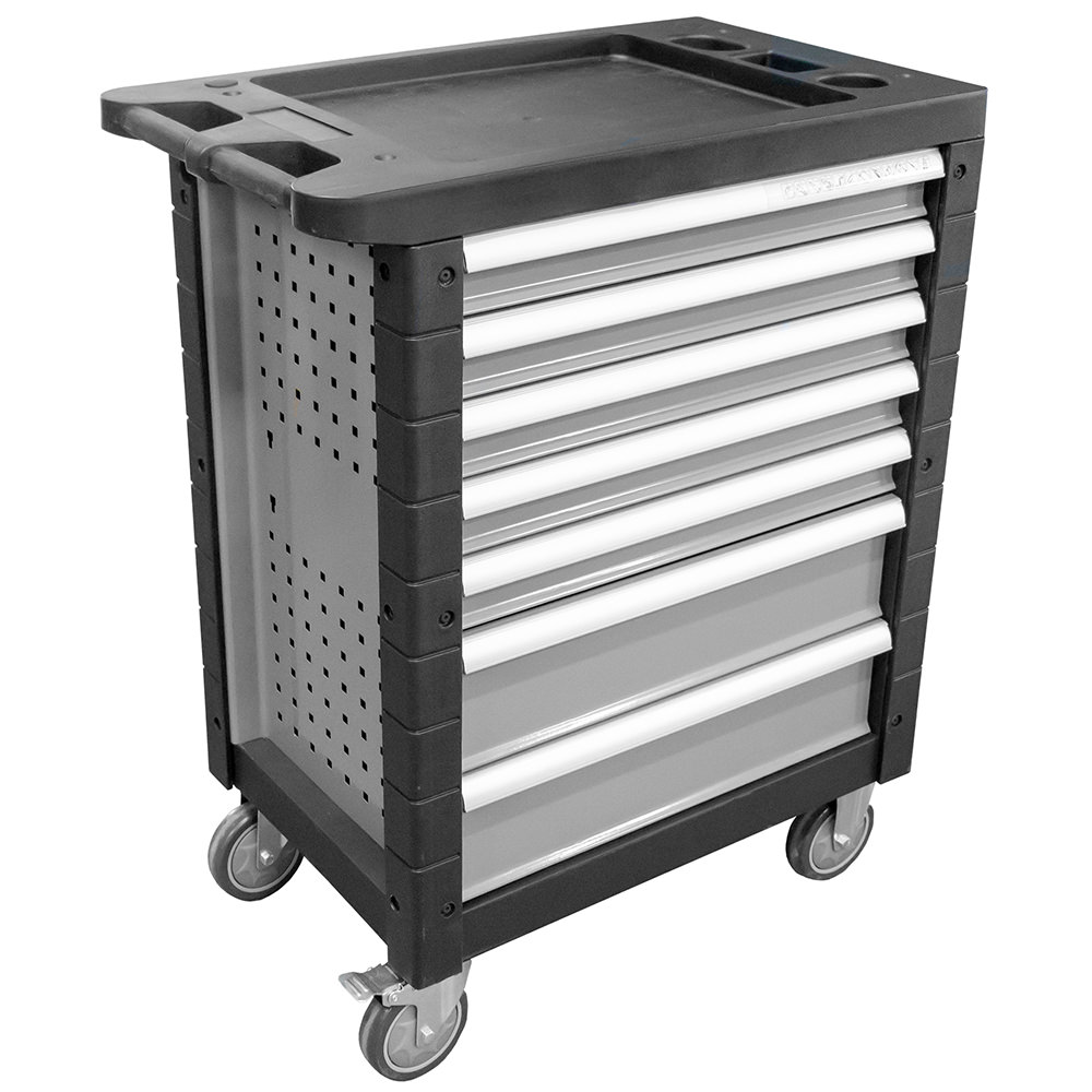 Carrello A 7 Cassetti Senza Utensili - Grigio - Anonimo