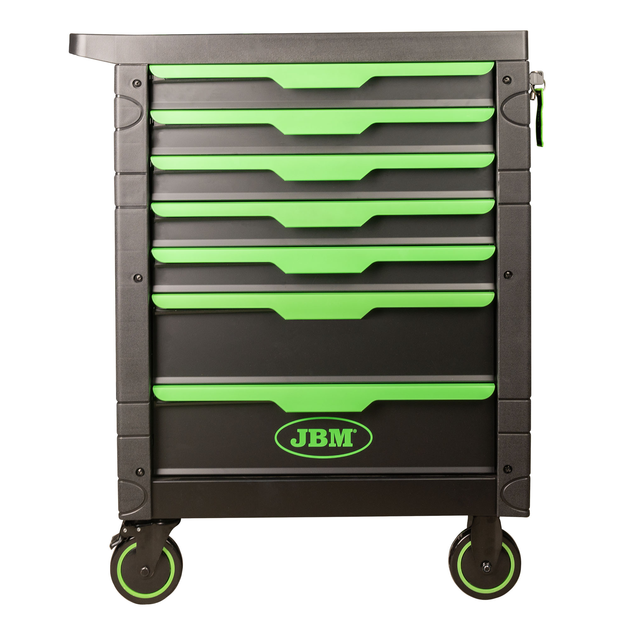 Carrello A 7 Cassetti Senza Utensili Verde