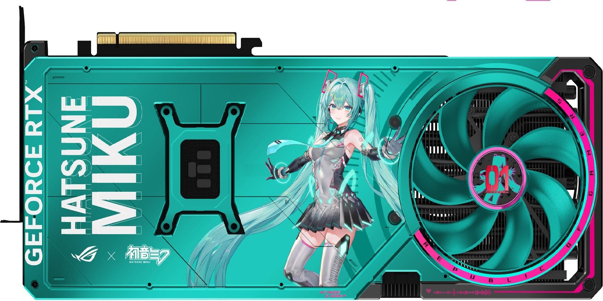 Asus Rog Astral Geforce Rtx 5080 Hatsune Miku Edition - 16gb Gddr7, 2x Hdmi, 3x Dp (90yv0lv9-M0nm00)