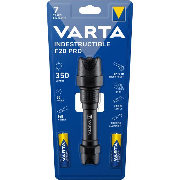 Varta Indestructible F20 Pro - Torcia Elettrica - Led