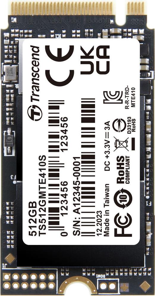 Transcend Pcie Ssd 410s M.2 512 Gb Pci Express 4.0 Nvme 3d Nand (ts512gmte410s)