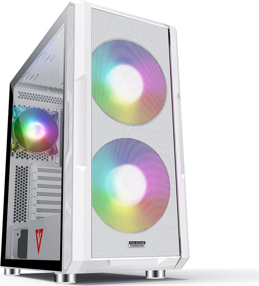 Modecom Amirani Argb - Midi Tower - Pc - Weiß - Atx - Itx - Micro Atx - Multi - Taschenlüfter (aT-AmiranI-PG-20-000000-0002)