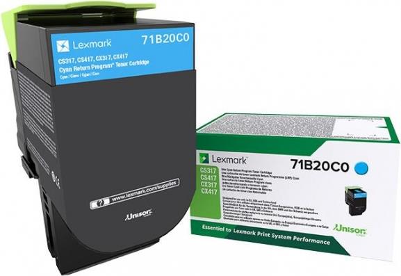 Lexmark X317 - Cyan - Original - Tonerpa (71b20c0)
