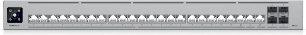 Ubiquiti Pro Hd 24 Managed Switch 4x 10g Sfp+, 2x 10g Ethernet, 22x 2.5g Ethernet (usW-PrO-HD-24)