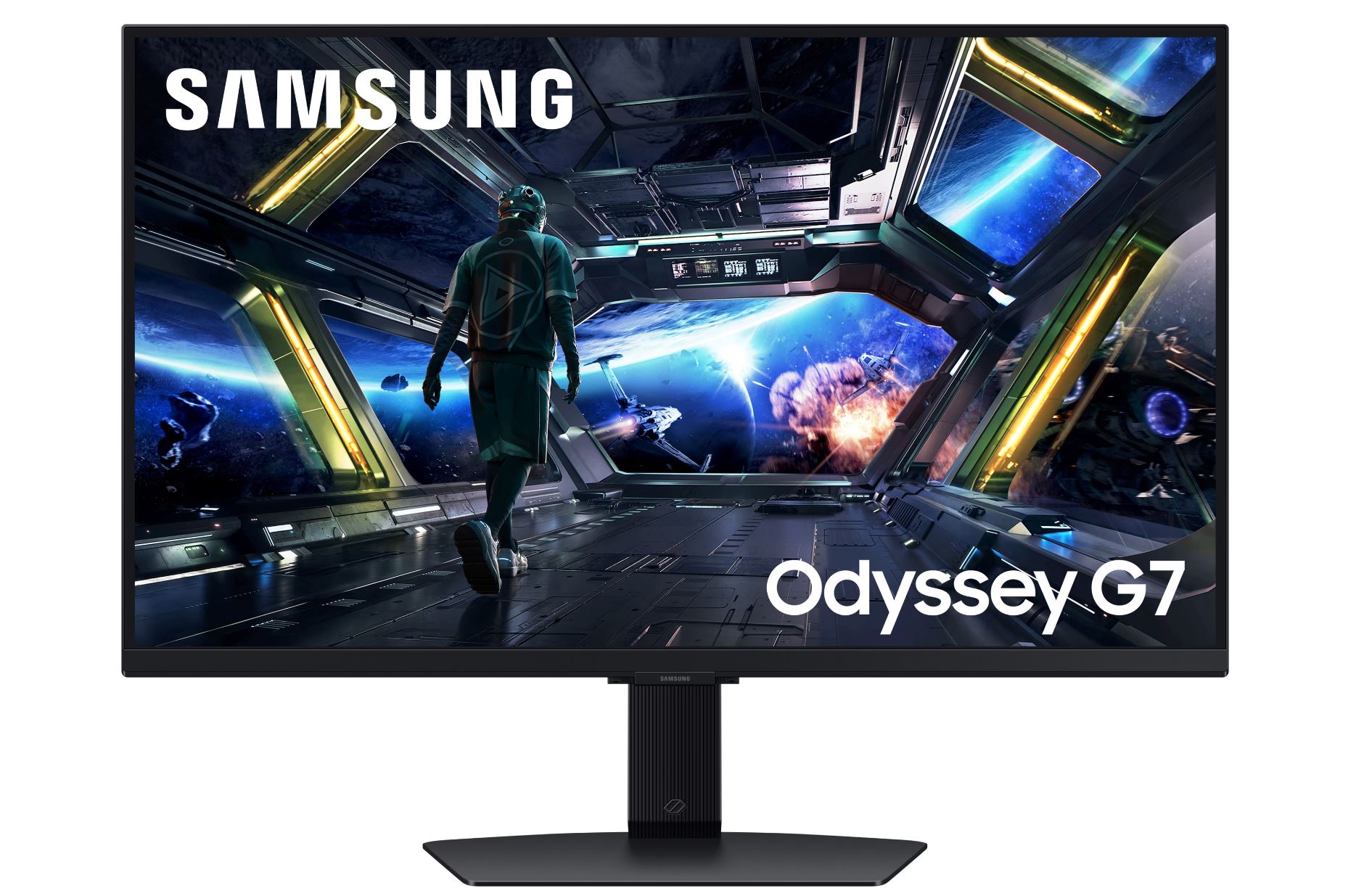 Samsung Odyssey G7 - 27" Gaming Monitor - Uhd / Flat / Black 3840 X 2160 / Ips / 350cd/m2 / 1ms / 144hz [energieklasse F] (ls27fg702euxen)