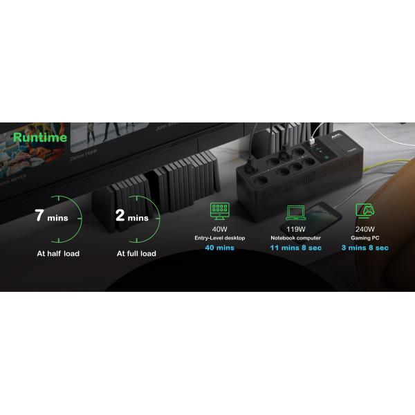 Apc BacK-Ups - Ups (montaggio A Parete/montaggio Su Superficie) - Ups Offline - Image 3