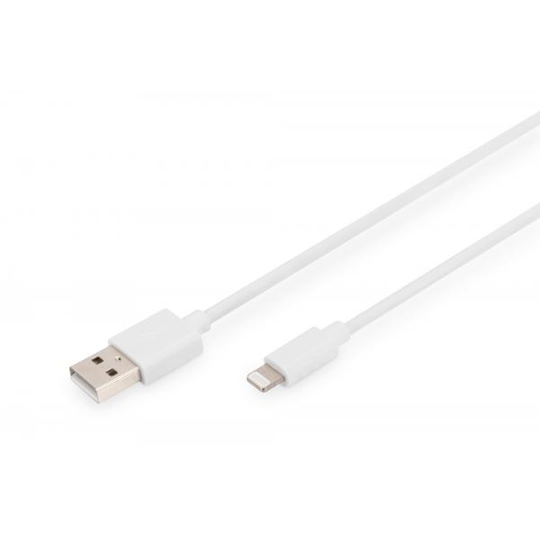 Cavo Dati/ricarica Da Lightning A Usb A Digitus, Certificato Mfi