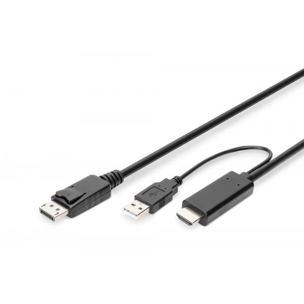 Cavo Adattatore Hdmi 4k Digitus: Da Hdmi A Displayport