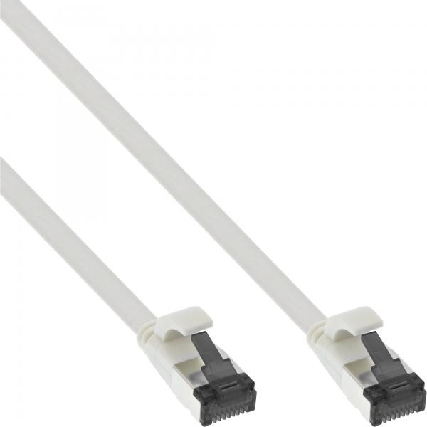 Cavo Patch Piatto Inline - U/ftp - Cat.8.1 - Tpe Senza Alogeni - Bianco - 1 M
