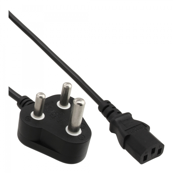 Cavo Di Alimentazione Inline - Alimentatore. Sud Africa 10a Tipo M A Spina Dispositivo Freddo C13 - 1,8 M