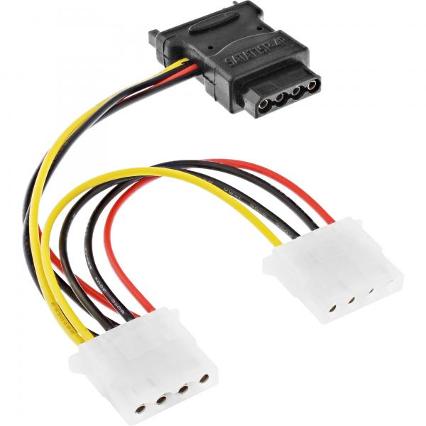 Cavo Adattatore Di Alimentazione Sata Inline - Sata Femmina A 3x 13,34 Cm (5,25") Maschio - 0,15 M