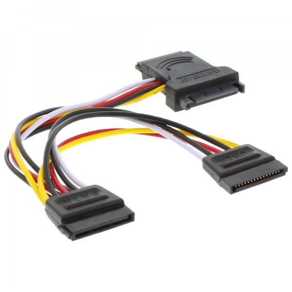 Cavo Adattatore Di Alimentazione Inline Sata - Spina/presa Sata - A 2 Connettori Sata - 0,15 M