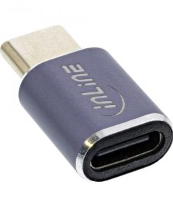Adattatore Usb4 Inline - Spina/presa UsB-C - Alluminio - Grigio