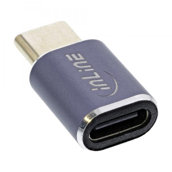 Adattatore Usb4 Inline - Spina/presa UsB-C - Alluminio - Grigio