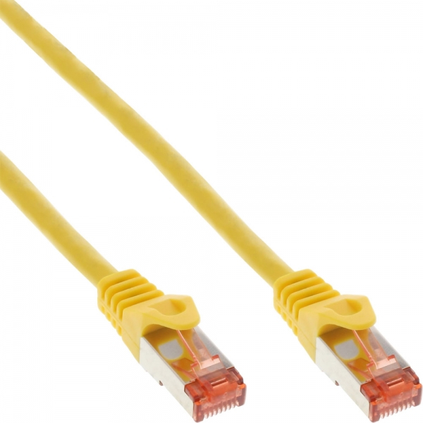 Cavo Patch Inline - S/ftp (pimf) - Cat.6 - 250 Mhz - Pvc - Rame - Giallo - 2 M