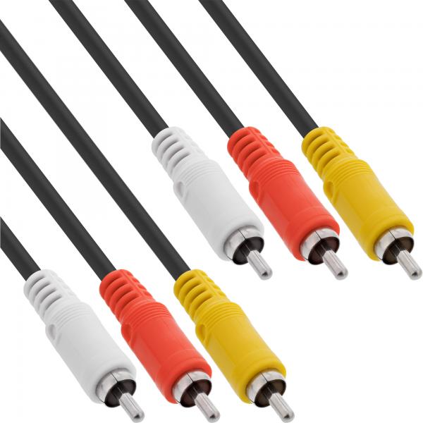 Cavo Inline Rca - Audio/video 3x Rca - Maschio/maschio - 2 M