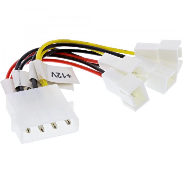 Cavo Adattatore Per Ventole Inline - 2x 12v E 2x 5v - Per 4 Ventole