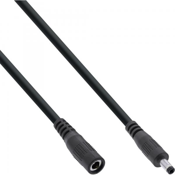Cavo Prolunga Cc Inline - Spina/presa Cc 4,0x1,7 Mm - Awg 18 - Nero 3 M