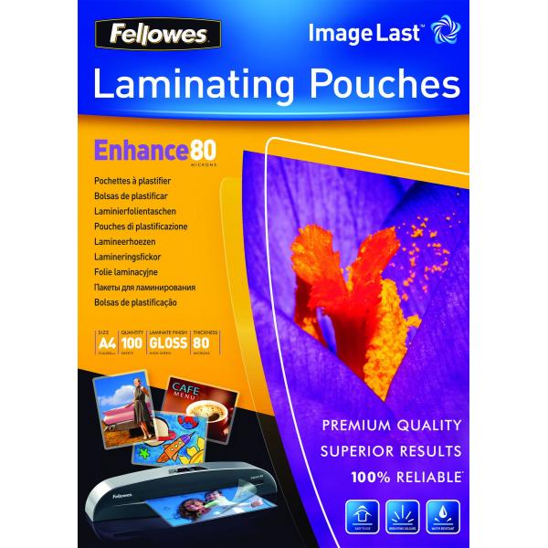 Buste Fellowes Da 80 Micron - A4 (210 X 297 Mm).