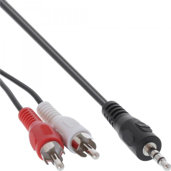 Cavo Rca/jack Inline - 2 Connettori Rca Su Connettori Jack Da 3,5 Mm - 1 M