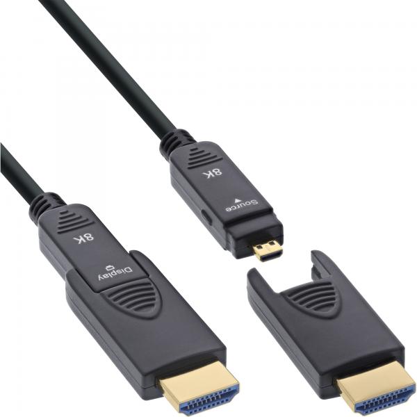 Cavo Hdmi Aoc Inline, Hdmi Ultra High Speed, 8k4k, Spina Rimovibile, 40 M, 40 M, Hdmi Tipo A/hdmi Tipo D, Hdmi Tipo A/hdmi Tipo D, 3d, 48 Gbit/s, Nero
