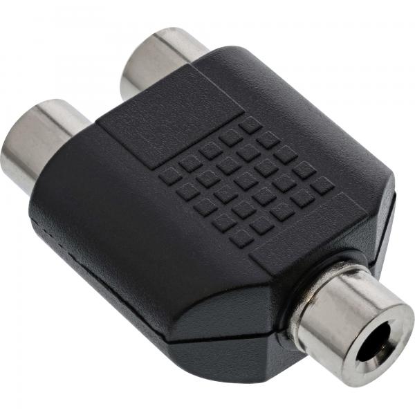 Adattatore Audio Inline: Jack Mono Da 3,5 Mm A 2 Jack Rca