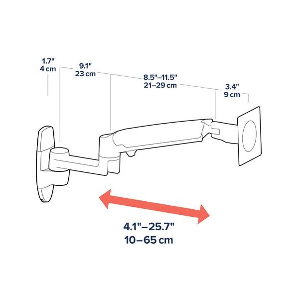 Ergotron Lx - Kit Di Montaggio (braccio Del Monitor) - Per Display Lcd - Alluminio - Bianco - Dimensioni Dello Schermo: Fino A 86,4 Cm (fino A 34 Pol - Image 4
