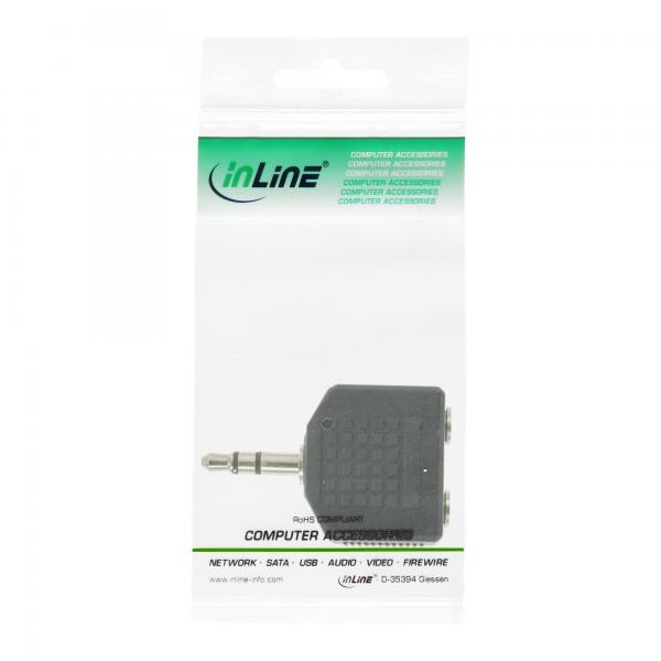 Adattatore Audio Inline: Spina Jack Da 3,5 Mm A 2 Prese Jack Da 3,5 Mm - Stereo - Image 3