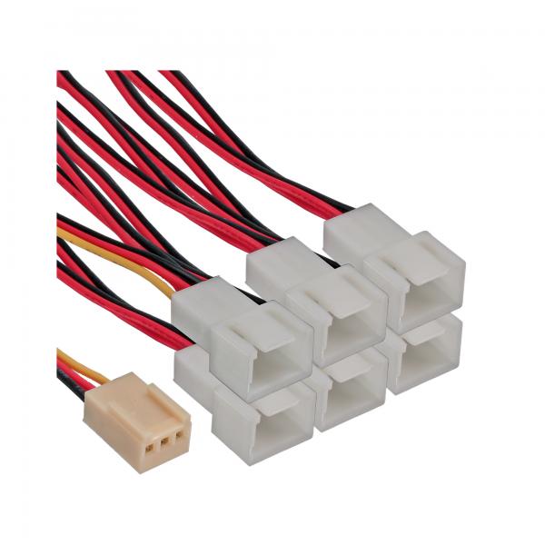 Cavo Adattatore Per Ventola Inline: Presa Molex A 3 Pin Su 6 Spine Molex A 3 Pin