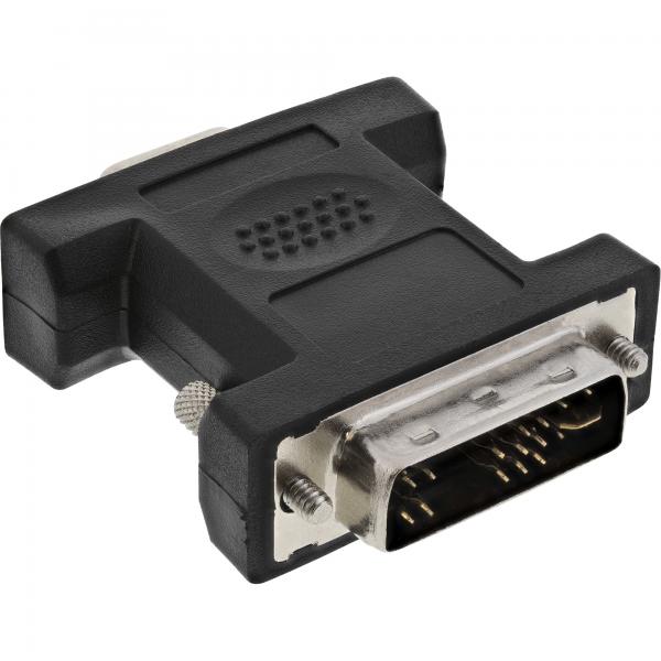 Adattatore Inline DvI-A - Spina Analogica 12+5 Su Presa Hd A 15 Poli (vga)
