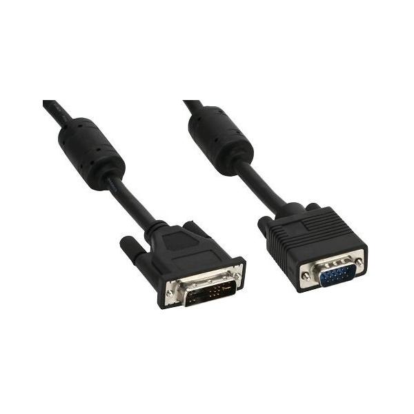 Cavo Inline DvI-A - Analogico 12+5 Maschio A 15 Pin Hd Maschio Vga - 2 M