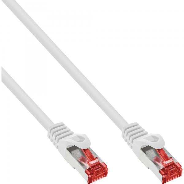 Cavo Patch Inline - S/ftp (pimf) - Cat.6 - 250 Mhz - Pvc - Rame - Bianco - 1 M