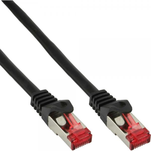 Cavo Patch Inline - S/ftp (pimf) - Cat.6 - 250 Mhz - Pvc - Rame - Nero - 1,5 M