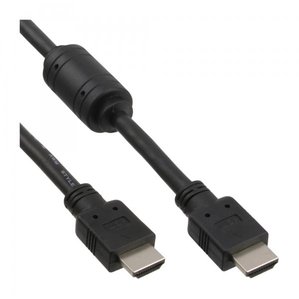 Cavo Hdmi Inline - HdmI-High Speed ??- St/st - Nero - Con Ferrite - 3 M