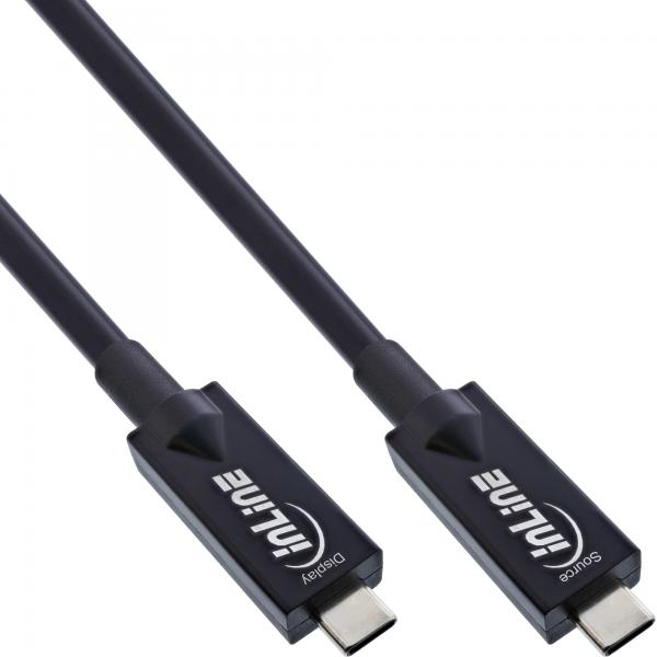 Cavo Inline Usb 3.2 Gen.2 Aoc - UsB-C Maschio/maschio - Nero - 10 M