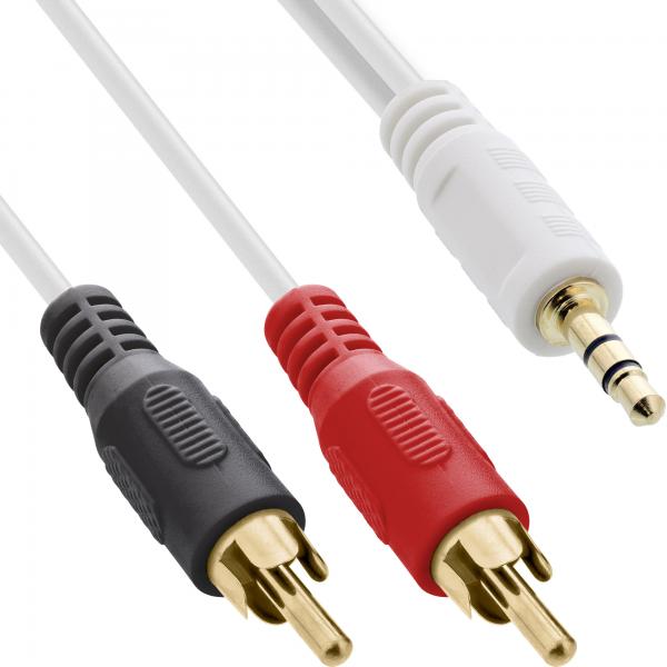 Cavo Rca/jack Inline - 2 Connettori Rca Su Connettori Jack Da 3,5 Mm - 10 M