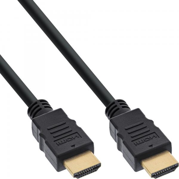 Cavo Hdmi Inline - Hdmi Ad Alta Velocità Con Ethernet - Acciaio Inox - Nero - 0,5 M