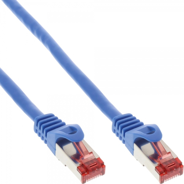 Cavo Patch Inline - S/ftp (pimf) - Cat.6 - 250 Mhz - Pvc - Rame - Blu - 1,5 M