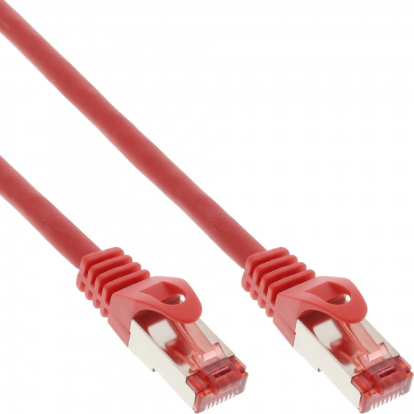 Cavo Patch Inline - S/ftp (pimf) - Cat.6 - 250 Mhz - Pvc - Rame - Rosso - 1,5 M